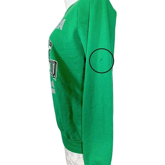 Vintage Garan NFL Eagles Sweatshirt Kelly Green 80s - Picture 10 of 13